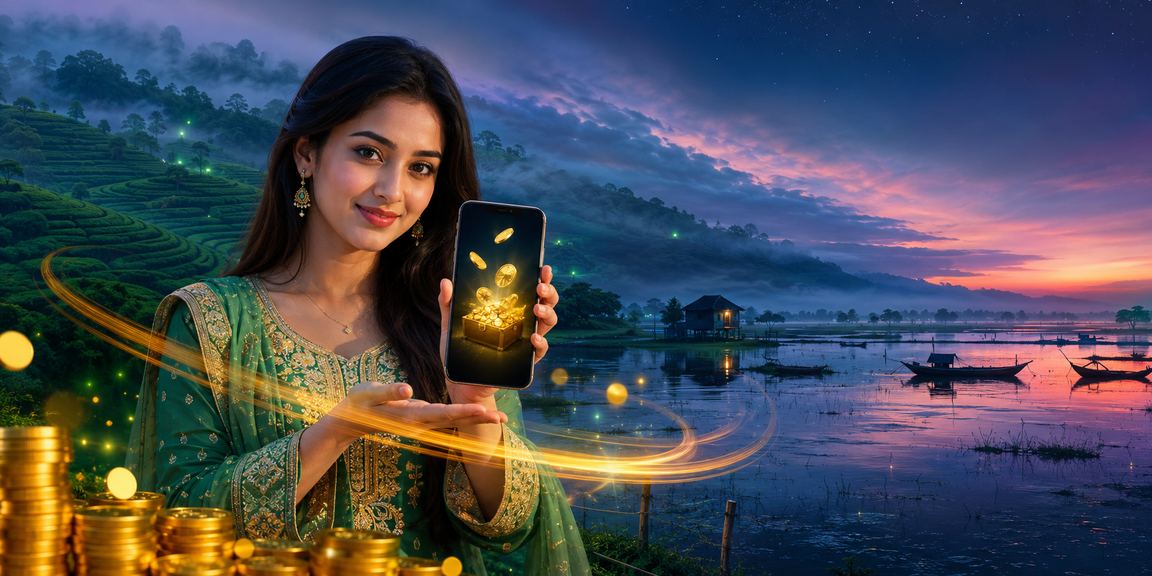 বাংলাদেশের চা বাগানে ক্যাশব্যাক বোনাস উপভোগ করছেন একজন