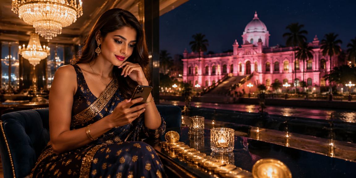 ঢাকায় মোবাইলে ক্যাসিনো বোনাস ব্যবহার করছেন একজন বাংলাদেশি