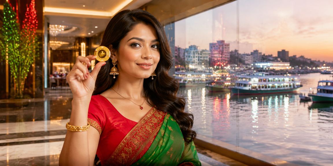 নারায়ণগঞ্জে লাল সবুজ পরিবেশে বেটিং উপভোগ করছেন একজন